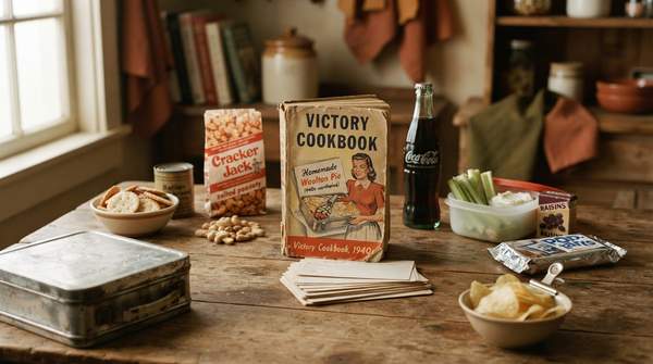 Editorial illustration for The Evolving Palate: A Historical Journey Through American Snack Culture